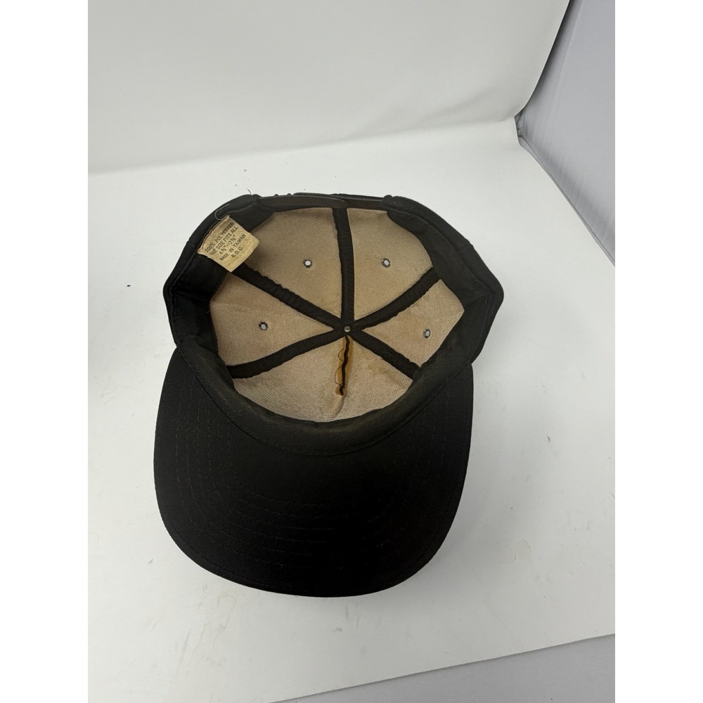 Vintage Snap On Tools Hat Black Script Logo USA Mechanic Cap Made In Taiwan - Picture 7 of 8